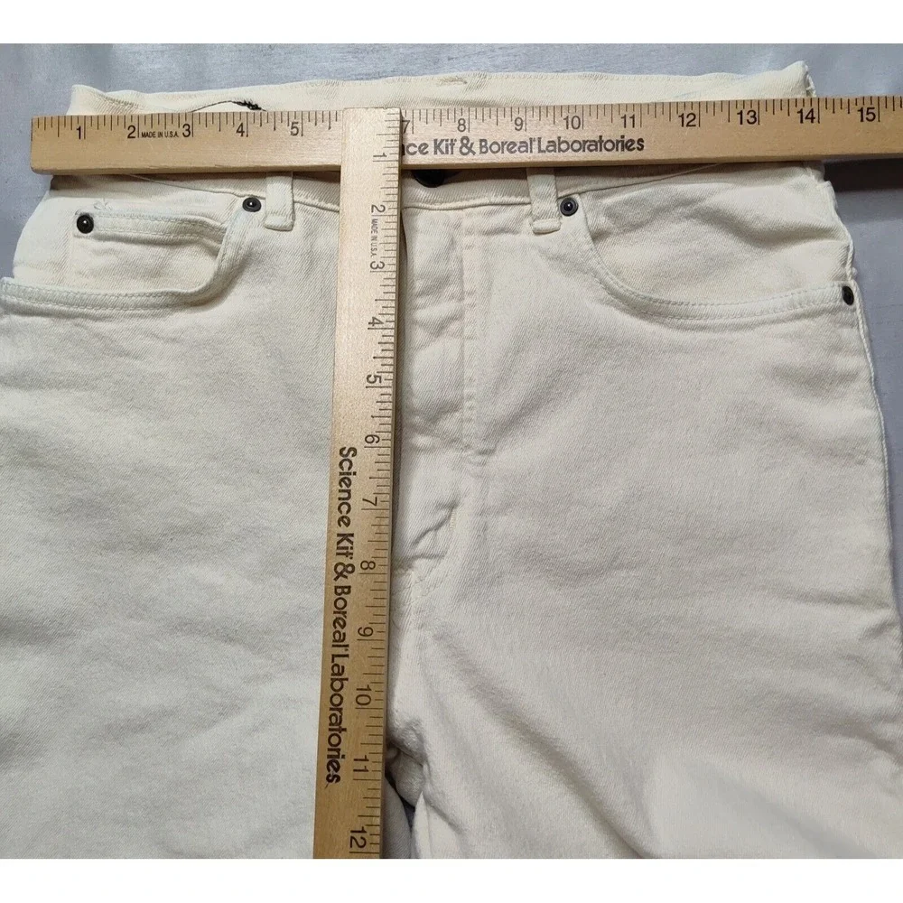 EDWIN SAVANNAH STRETCH Men 31X31 Cream‎ Denim Jeans Made In Japan
